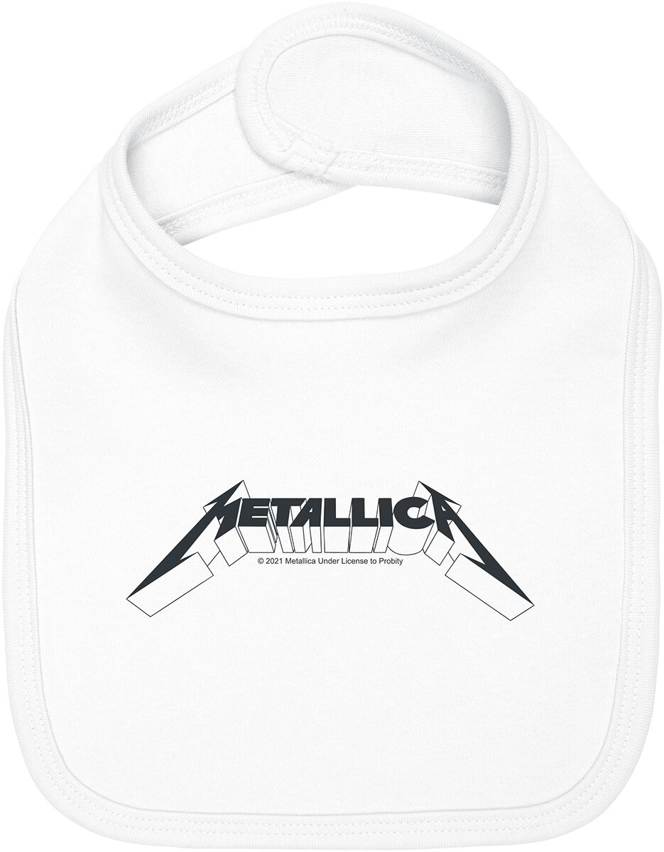 Image of Metallica Metal-Kids - Logo Baby Lätzchen weiß