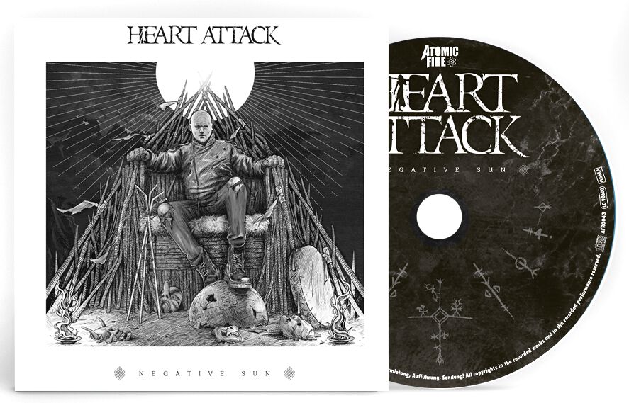 Heart Attack Negative sun CD multicolor Heart Attack Negative sun CD multicolor