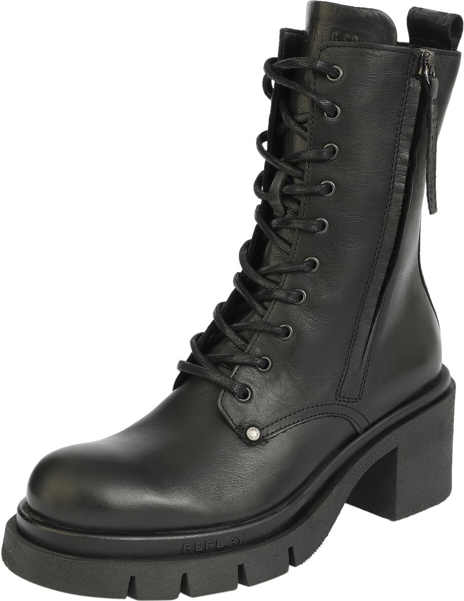 Replay Footwear Boot – Avryl Zipper – EU36 bis EU41 – für Damen – Größe EU41 – schwarz Replay Footwear Boot – Avryl Zipper – EU36 bis EU41 – für Damen – Größe EU41 – schwarz