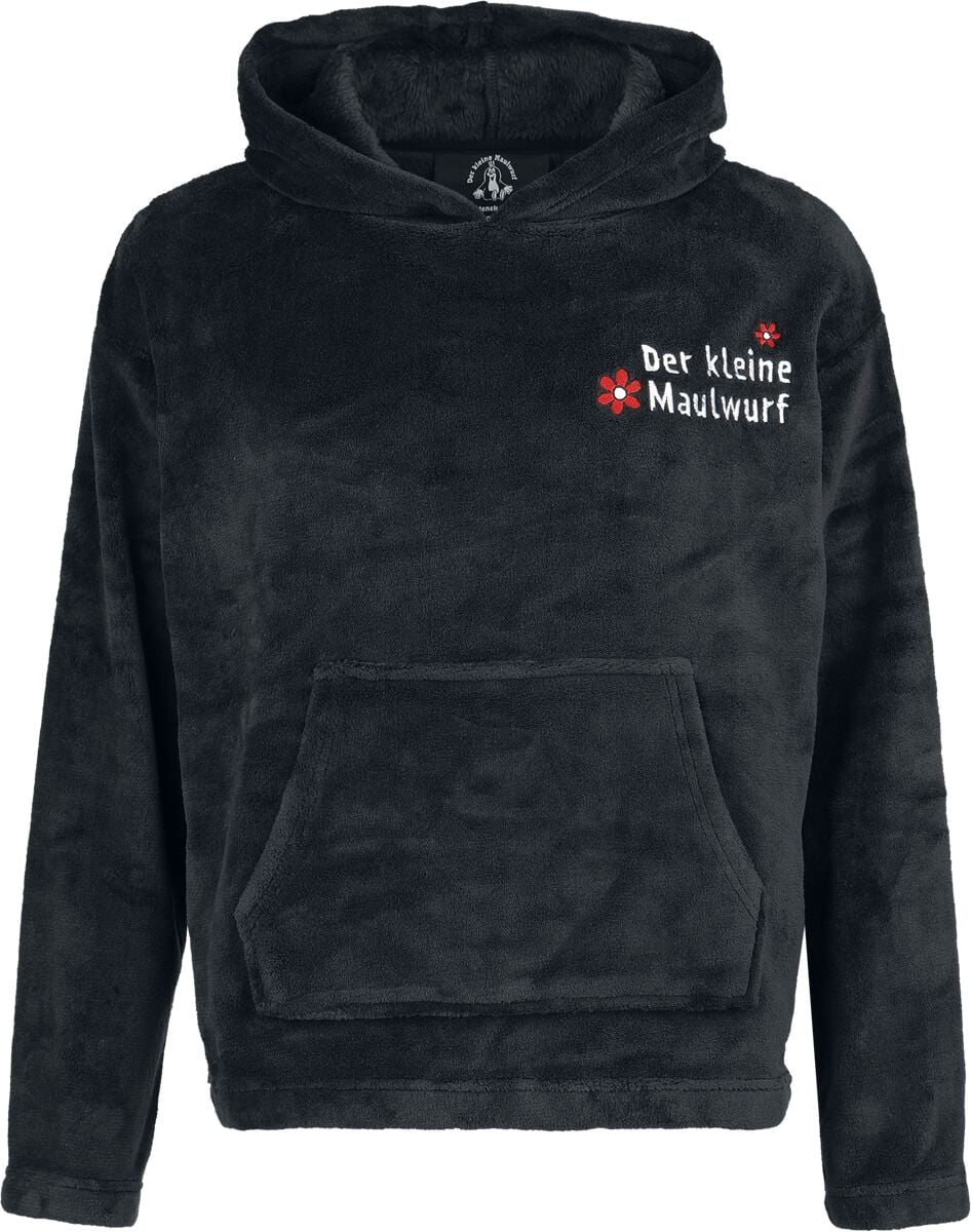 Het Molletje Trui met capuchon - Maulwurf - Kuschelpullover - S tot XXL - voor Vrouwen - zwart