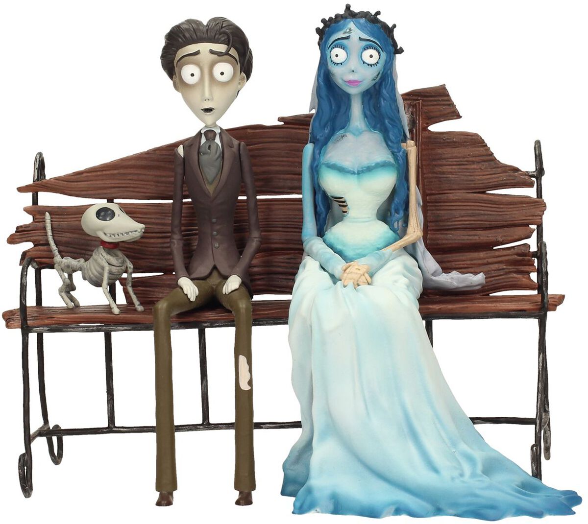 Corpse Bride Statue - Emily & Victor - Time To Rest - multicolor  - Lizenzierter Fanartikel