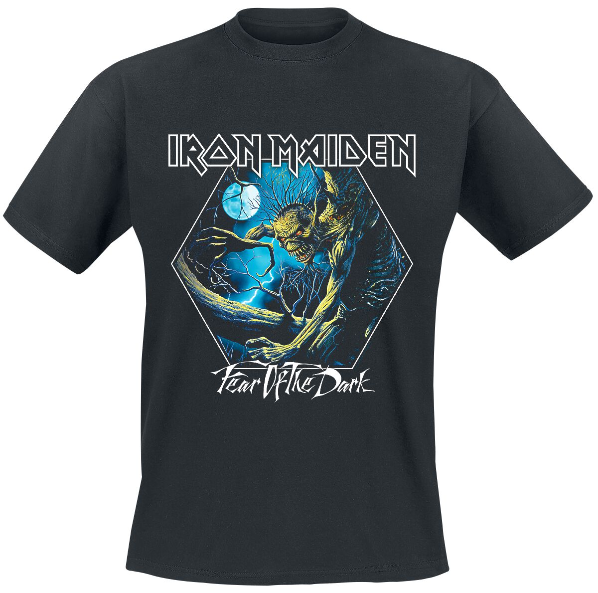 Levně Iron Maiden FOTD Hexagon Tričko černá