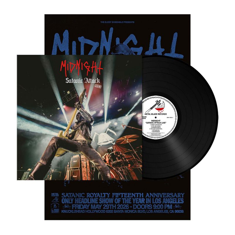 Satanic Attack Live! von Midnight - LP (Standard)