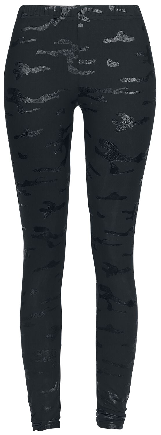 Black Premium by EMP Camouflage Flecktarn Leggings Built For Comfort XS bis 5XL für Damen Größe M schwarz  - Onlineshop EMP