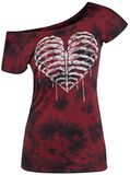 Ribbed Heart, Gothicana by EMP, T-Shirt
