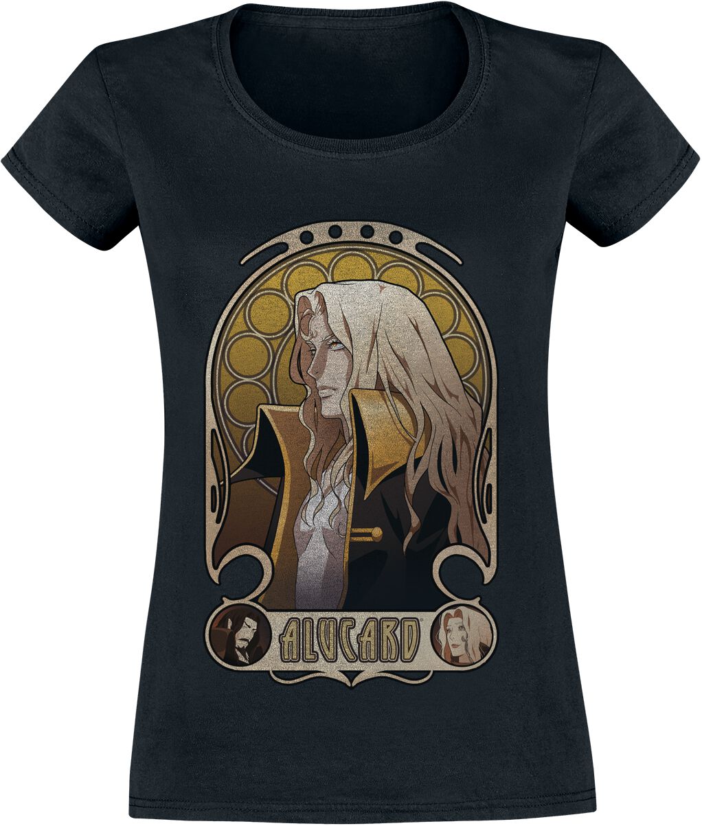 Castlevania Alucard Nouveau T-Shirt schwarz Castlevania Alucard Nouveau T-Shirt schwarz
