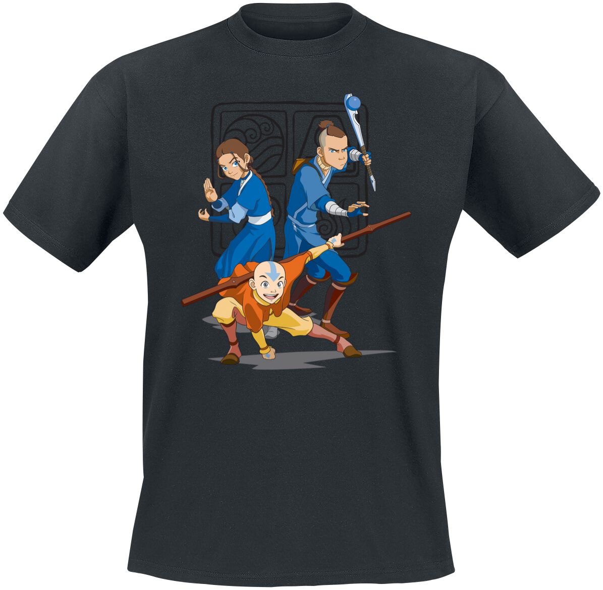 Avatar – Der Herr der Elemente Trio T-Shirt schwarz Avatar – Der Herr der Elemente Trio T-Shirt schwarz