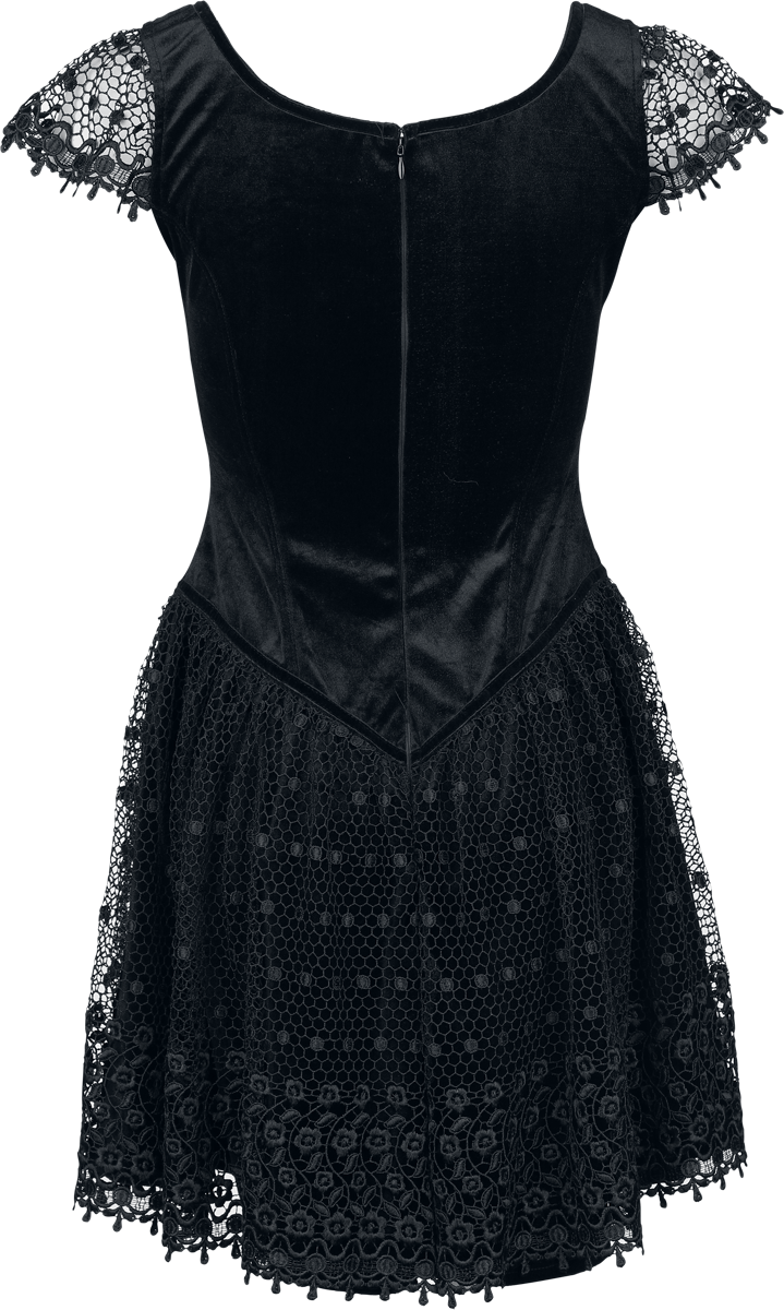 6426021948963 - Gothic Short Dress Kurzes Kleid schwarz in 3XL 6426021948963 - Gothic Short Dress Kurzes Kleid schwarz in 3XL