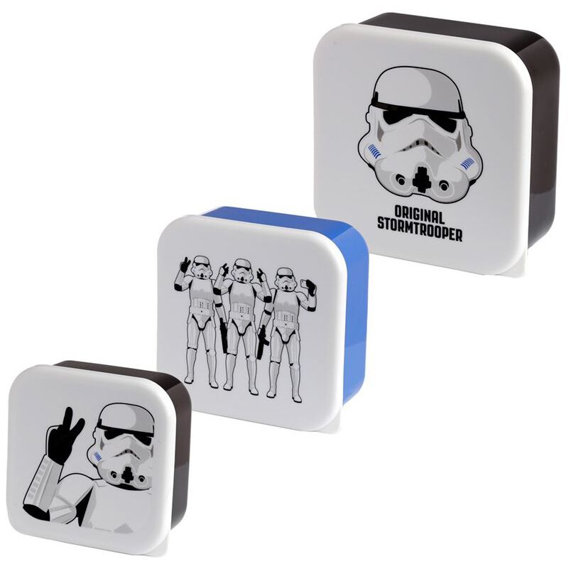 Boîte-repas de Star Wars - Stormtrooper 3er Lunchboxen Set - pour Unisexe - noir/blanc/bleu