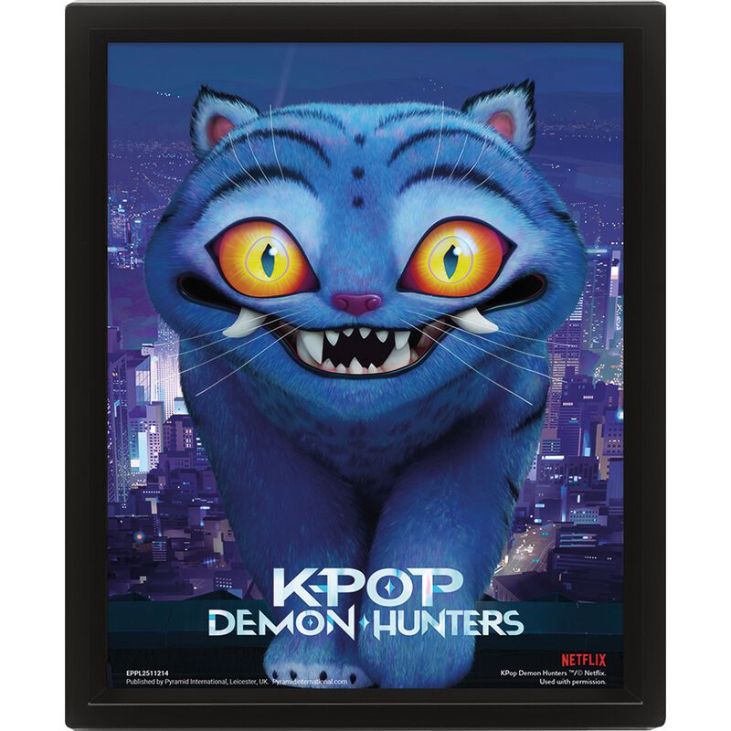 KPop Demon Hunters Derpy 3D Lenticular Print Framed Unisex Decoratieve Artikelen - meerkleurig - Standard