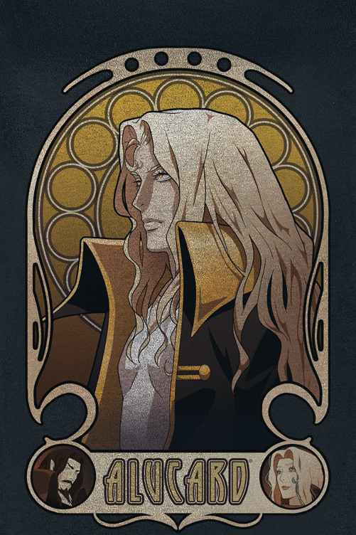 Castlevania Alucard Nouveau T-Shirt schwarz