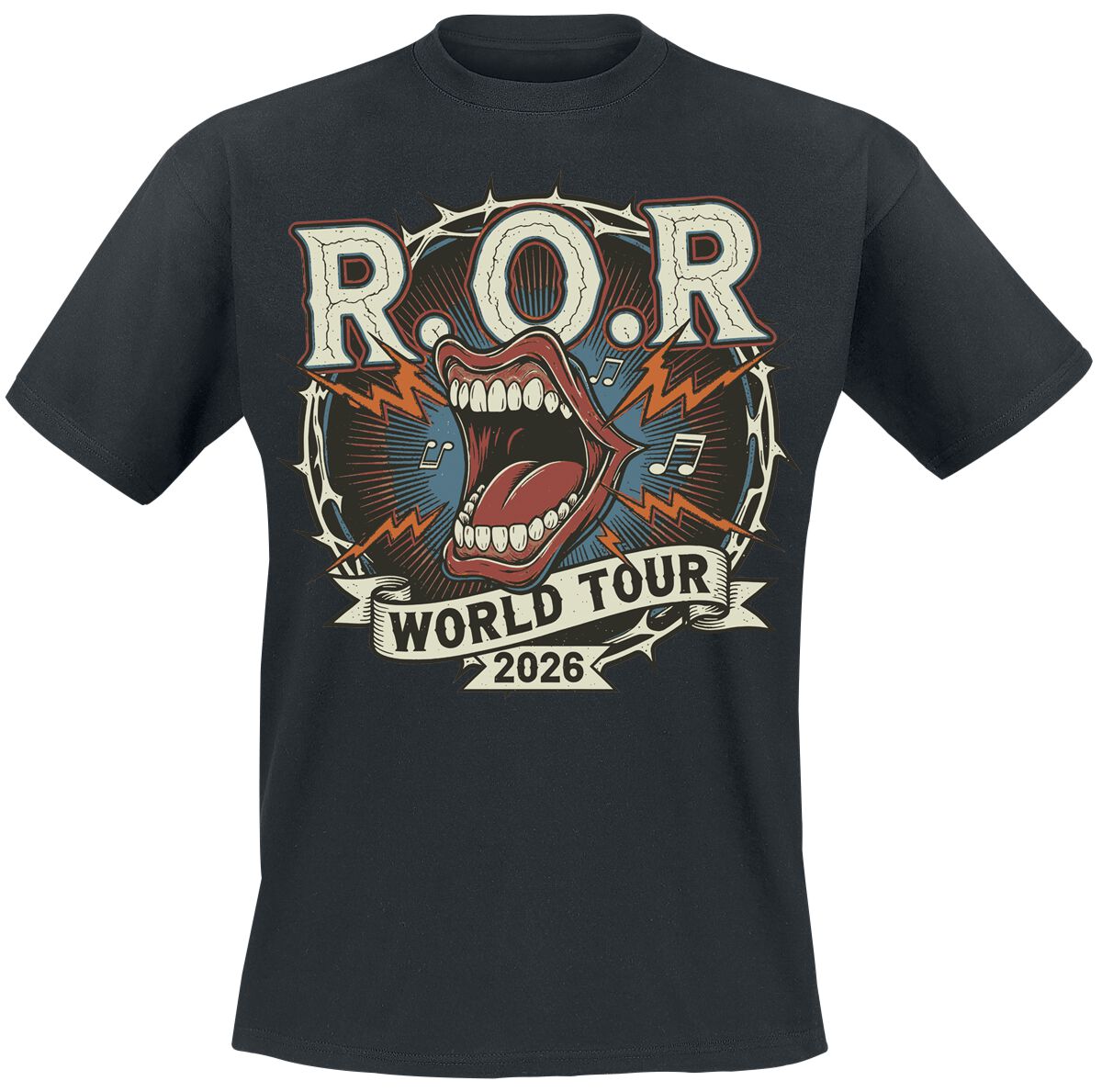 Godsmack T-Shirt - The Rise Of Rock Mouth World Tour - M bis XXL - für Männer - Größe M - schwarz  - EMP exklusives Merchandise!