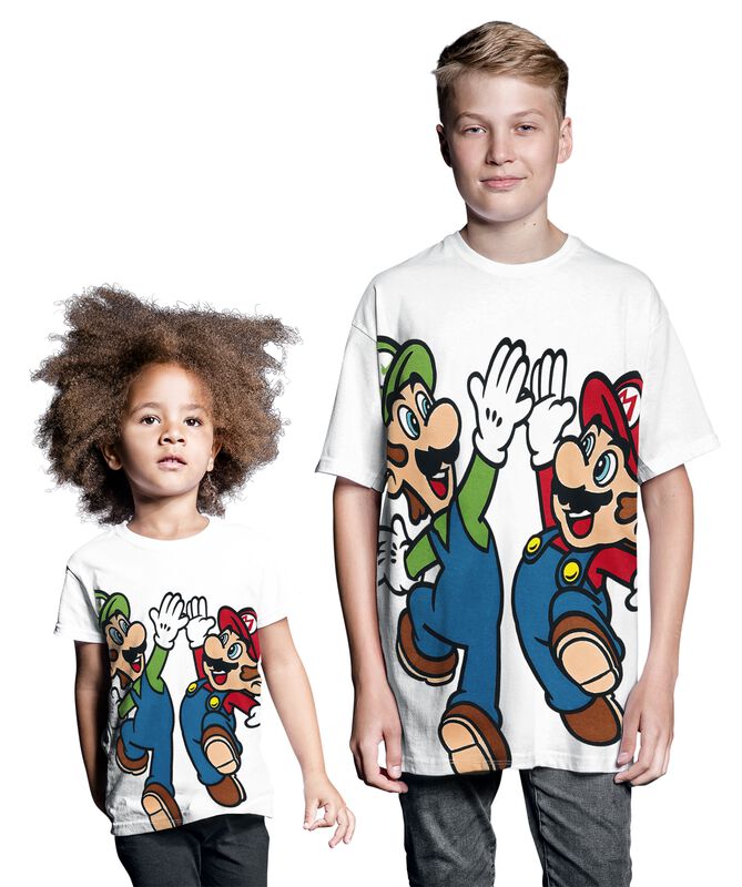 Kinder Babys (bis Gr. 92) Mario & Luigi | Super Mario T-Shirt für Kinder Kids