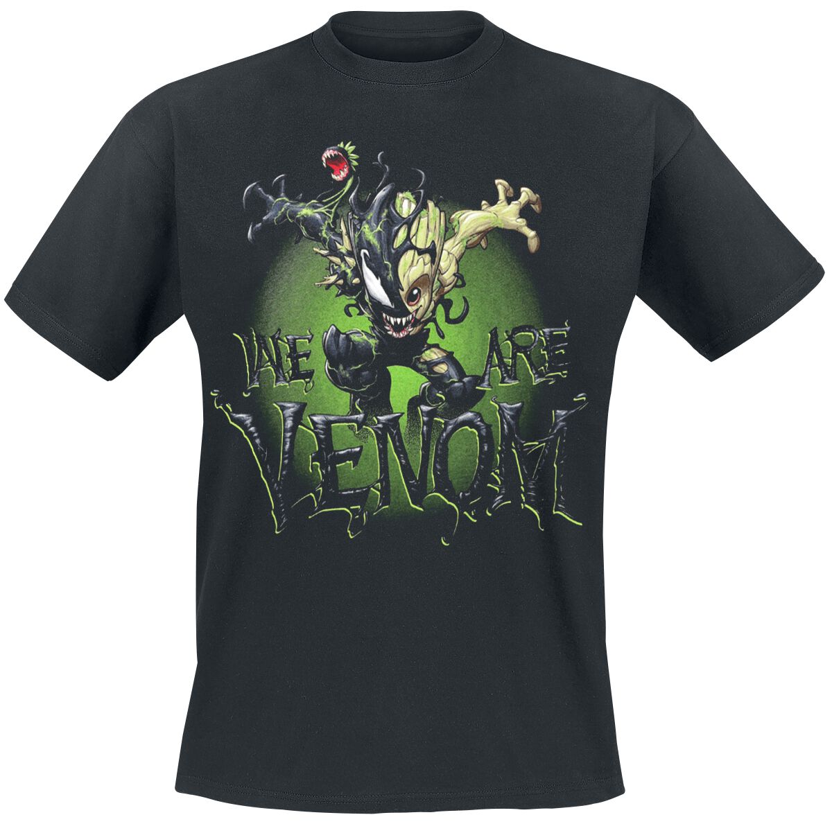 Marvel Venomized Groot T-Shirt schwarz Marvel Venomized Groot T-Shirt schwarz