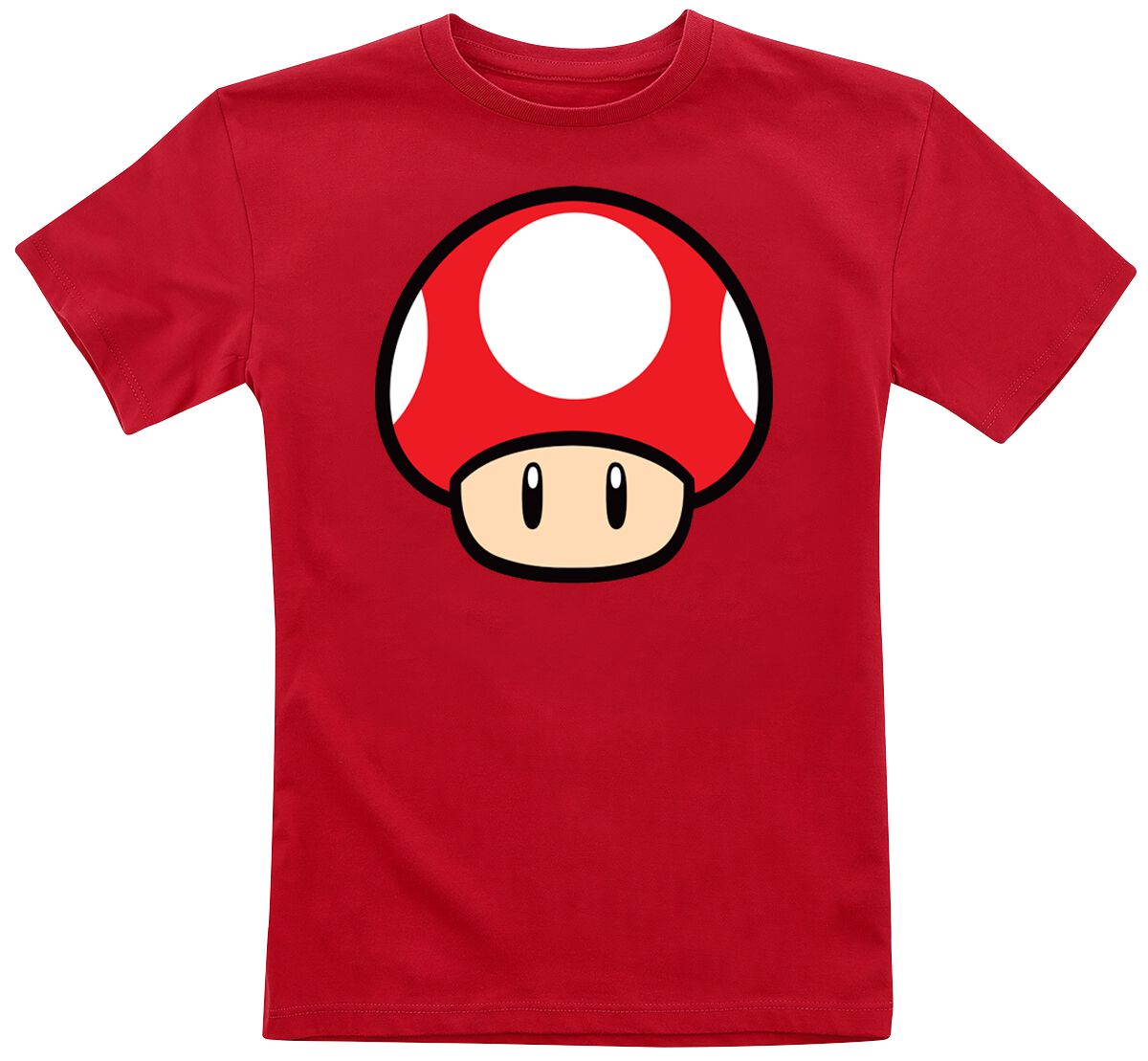 T-shirt Gaming de Super Mario - Enfants - Champignon - 104 à 152 - pour filles & garçonse - rouge
