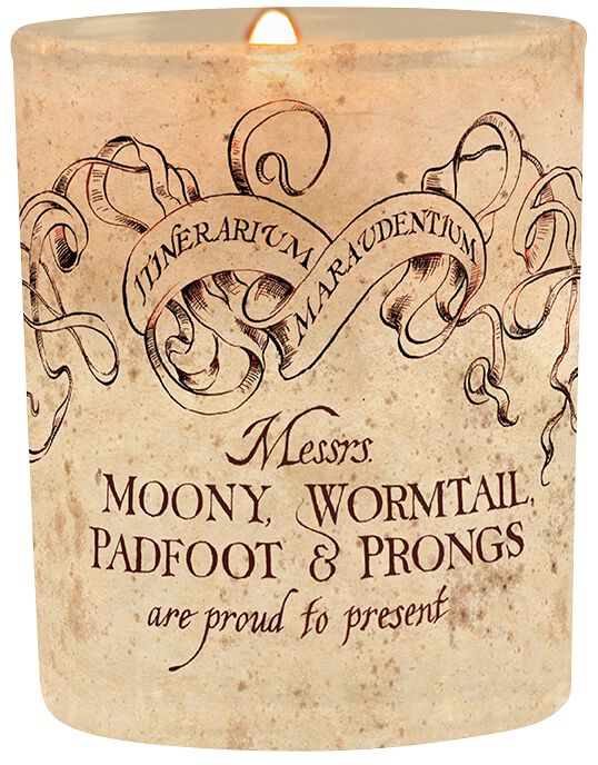Harry Potter The Marauders Map Candle multicolour