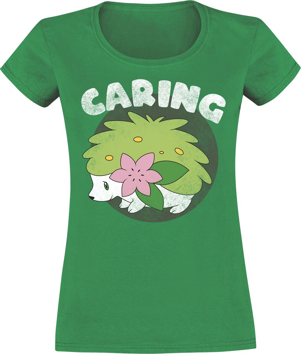 Levně Pokémon Shaymin - Caring Dámské tričko zelená