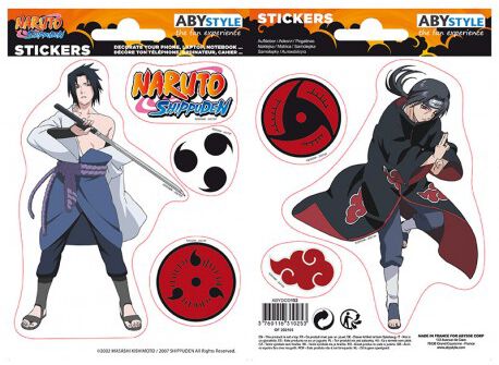 Naruto Shippuden Sasuke and Itachi Sticker Sets multicolour