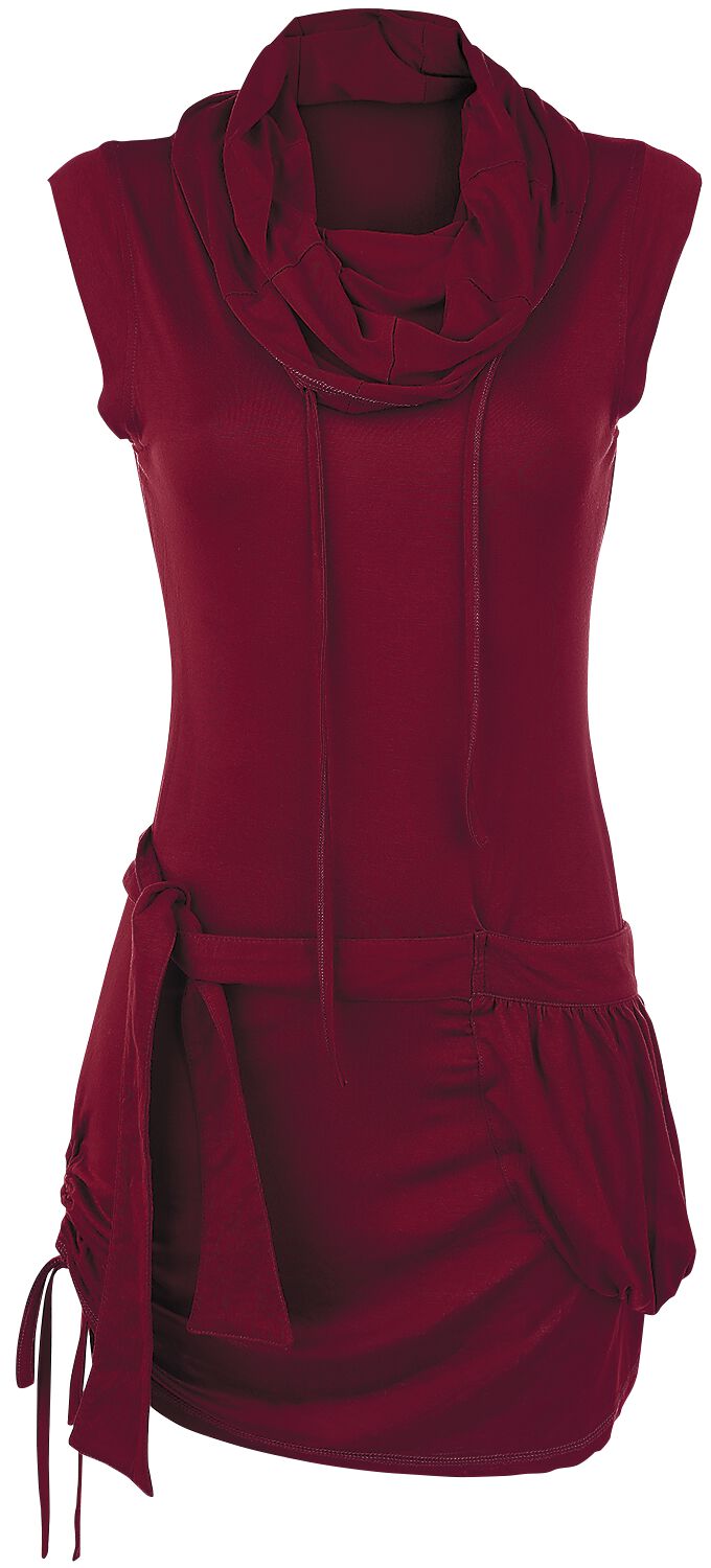 RED by EMP High Neck Dress Kurzes Kleid bordeaux in S