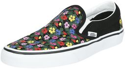 Classic Slip-on - Floral Black/White, Vans, Sneaker
