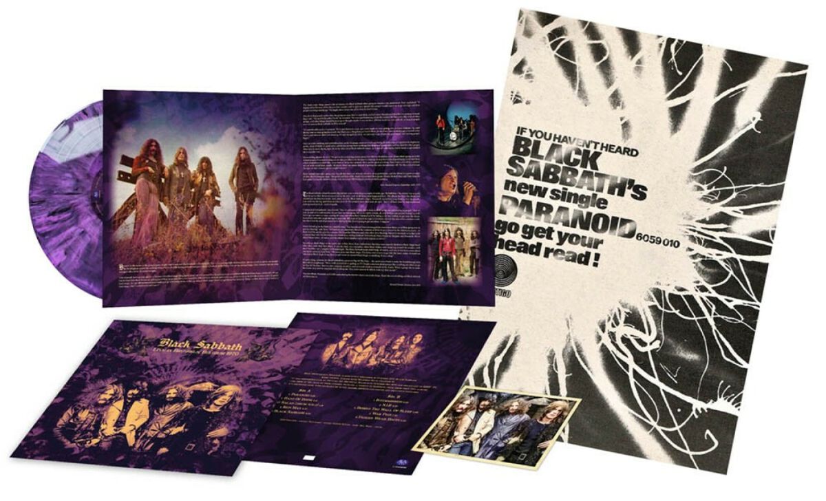 Black Sabbath Live in Brussels 1970 LP multicolor