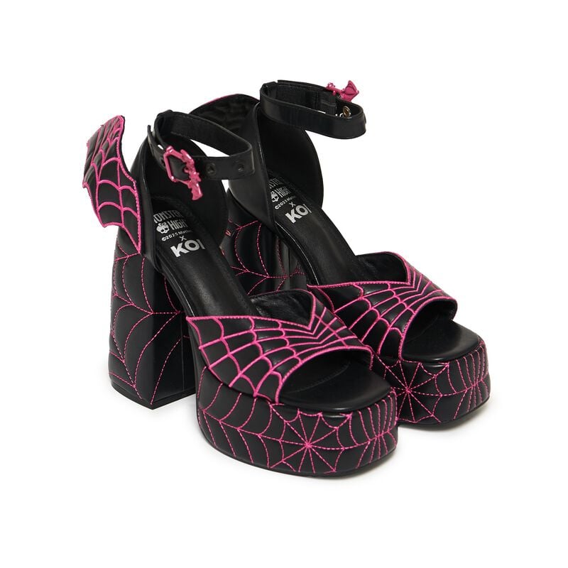 5056852107560 - Monster High - Haunt Couture Padded Chunky Heel High Heel schwarz pink in EU38