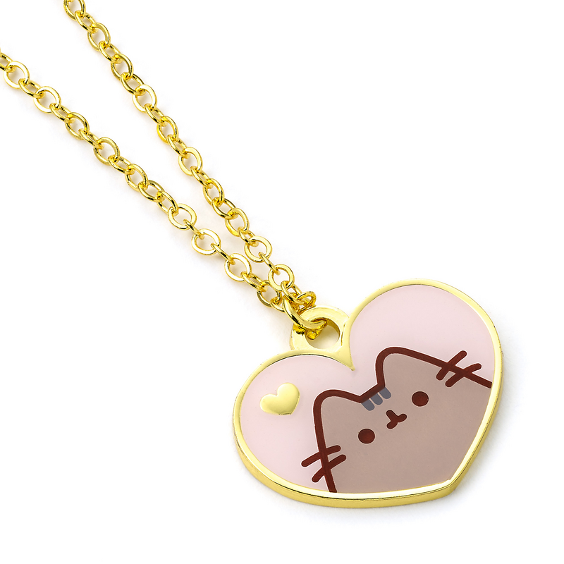 Thumbnail - Pusheen Heart Pusheen Halskette goldfarben