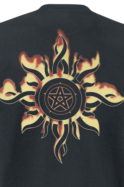 Thumbnail - Godsmack Vintage Pentacle Flames T-Shirt schwarz in 3XL