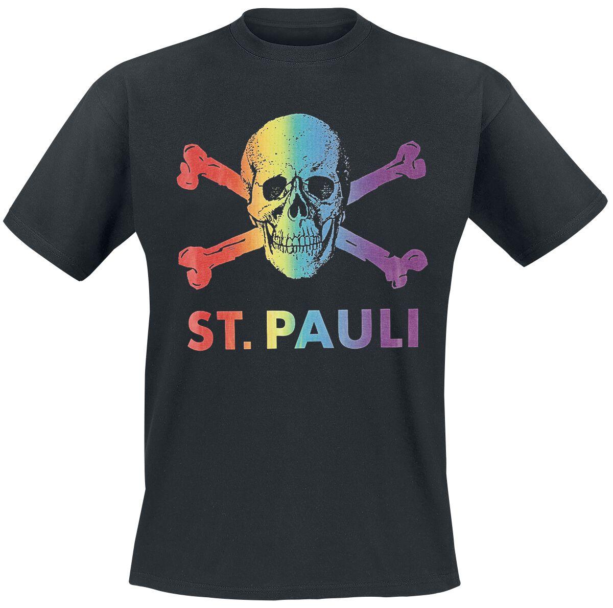 FC St. Pauli FC St. Pauli - Regenbogen T-Shirt schwarz in M