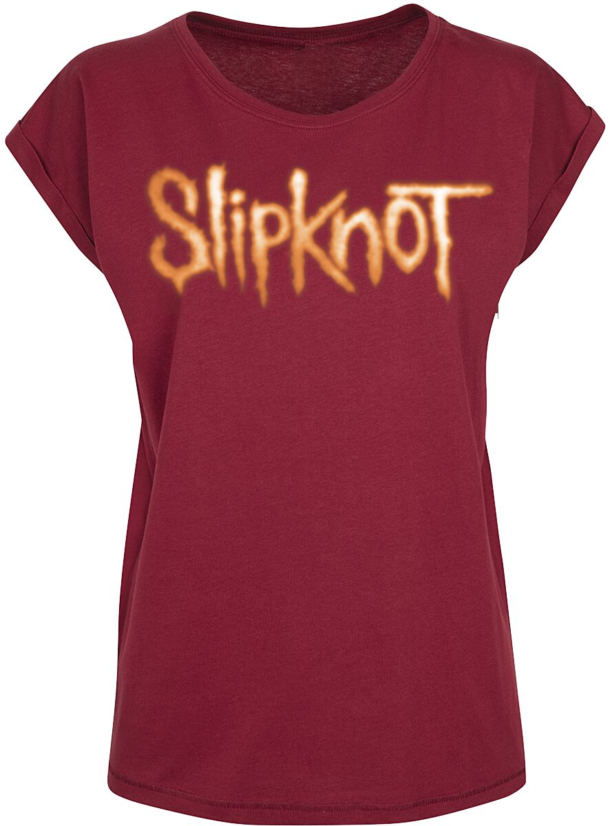 T-Shirt Manches courtes de Slipknot - Blurry Numbers - XS à 3XL - pour Femme - bordeaux