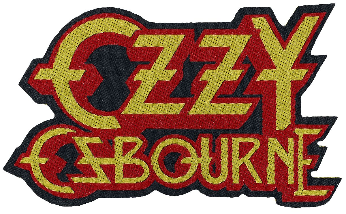 Ozzy Osbourne Patch - Logo Cut Out - rot/orange  - Lizenziertes Merchandise!