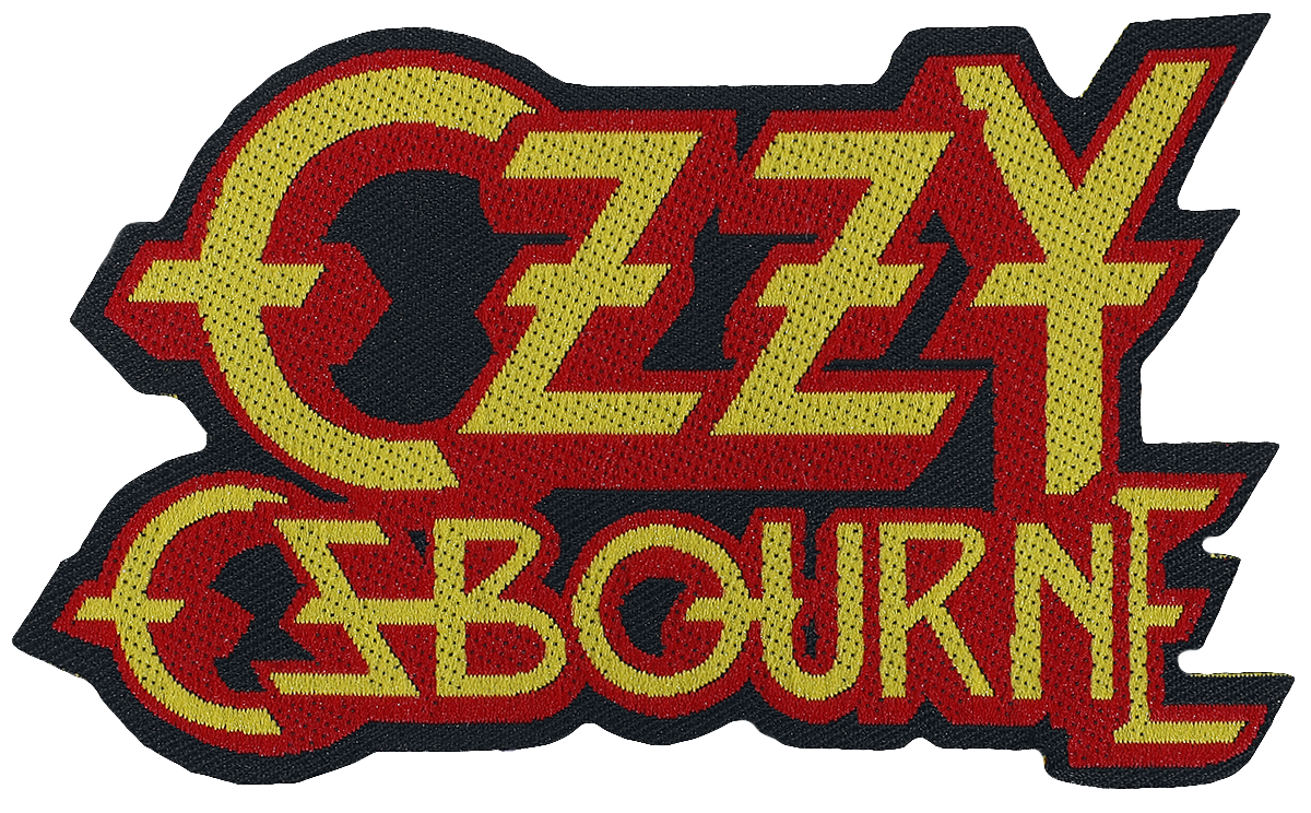 Ozzy Osbourne - Logo Cut Out - Patch - rot| orange