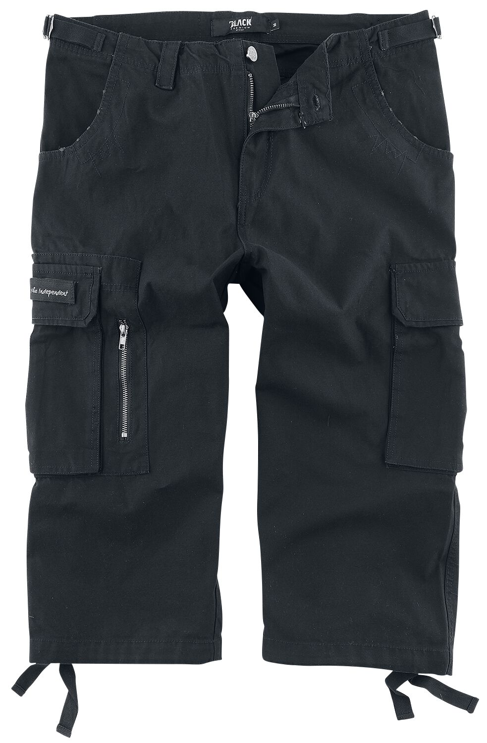 Image of Shorts di Black Premium by EMP - 3/4 Army Vintage Shorts - S a 7XL - Uomo - nero