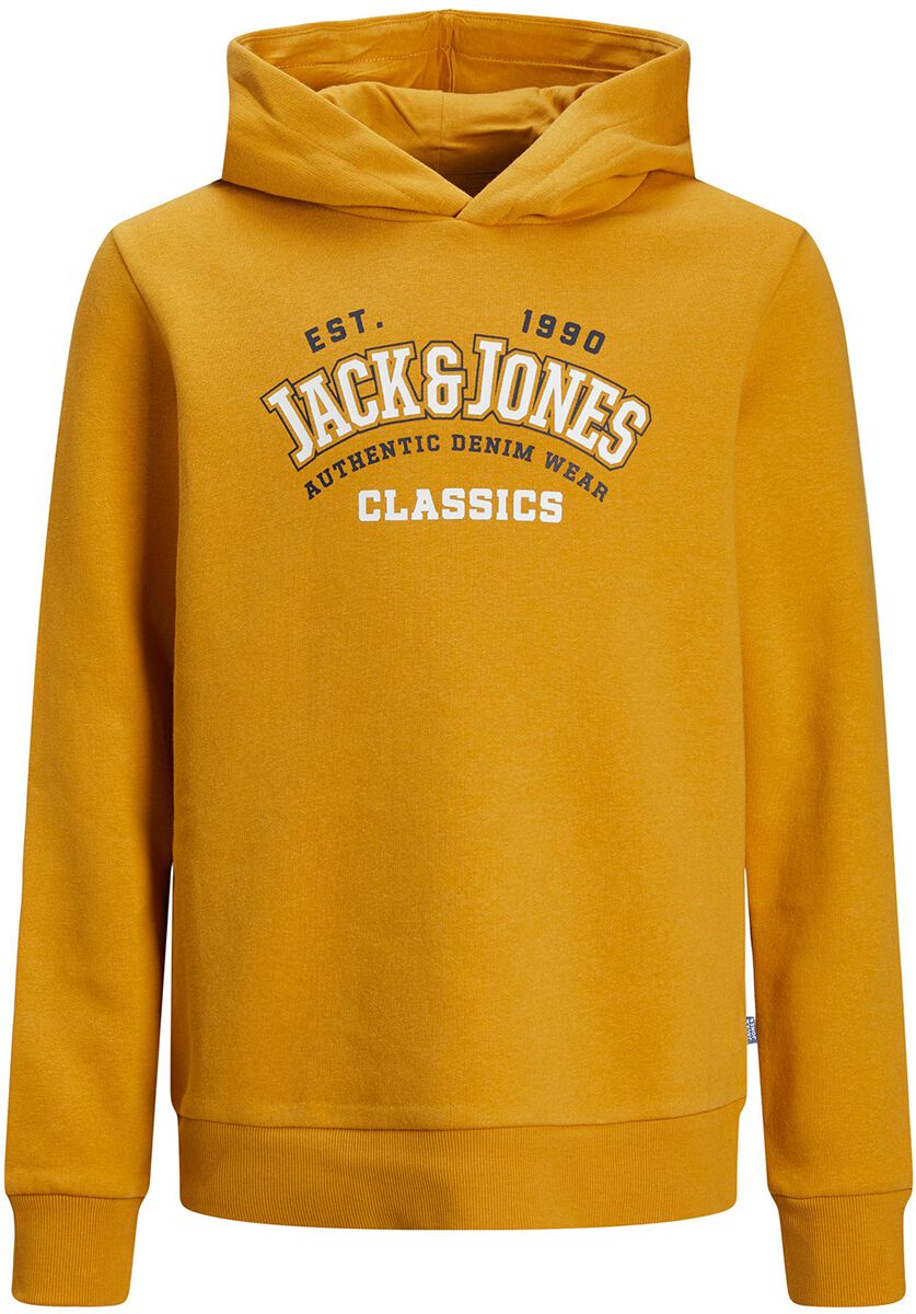 Image of Felpa con cappuccio di Jack & Jones - Logo hooded jumper - 128 a 176 - ragazzi - giallo