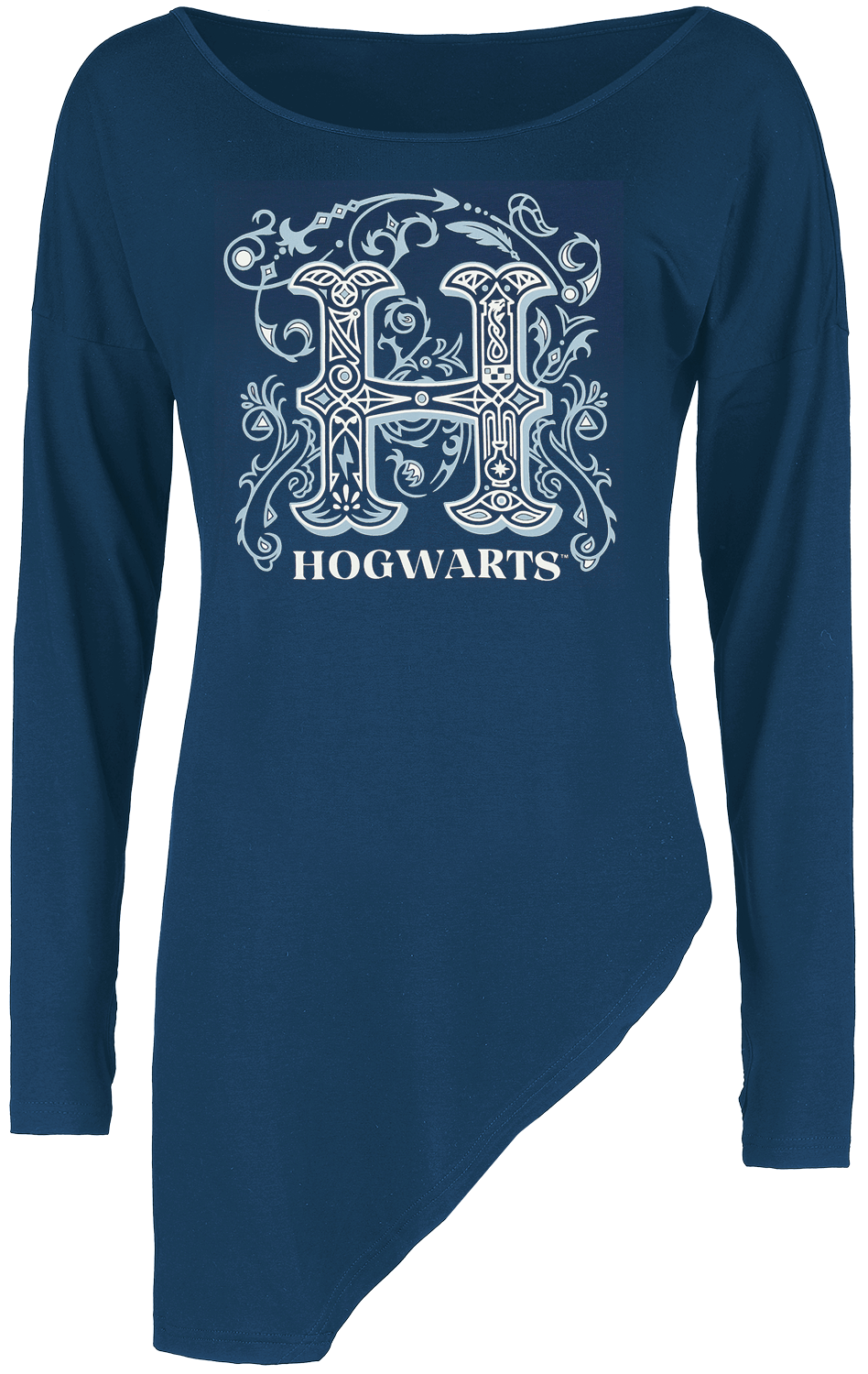 Harry Potter Hogwarts Langarmshirt blau