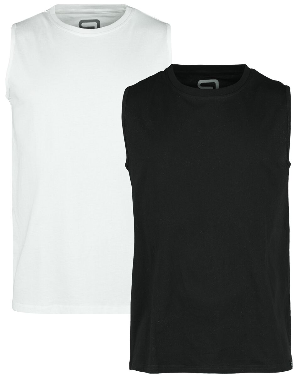 Image of Canotta di RED by EMP - 2-pack vests - S a XXL - Uomo - nero/bianco