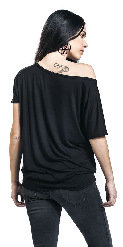 Große Größen Frauen T-Shirt Pentagramm und Traumfänger | Gothicana by EMP T-Shirt