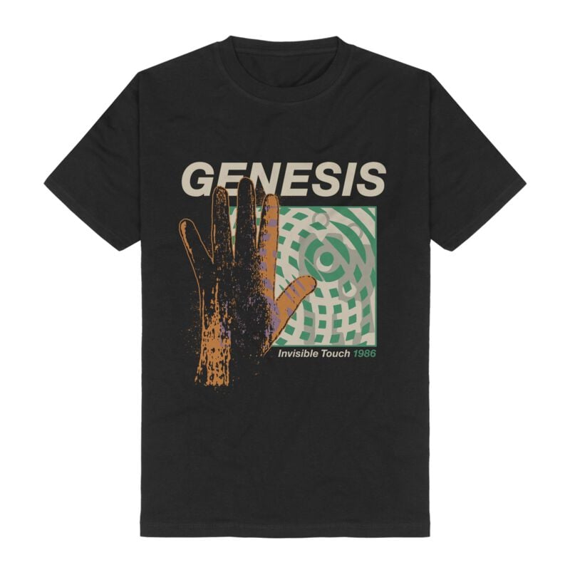 Genesis T-Shirt - Invisible Touch Cover - S bis 3XL - für Männer - Größe S - schwarz  - Lizenziertes Merchandise!