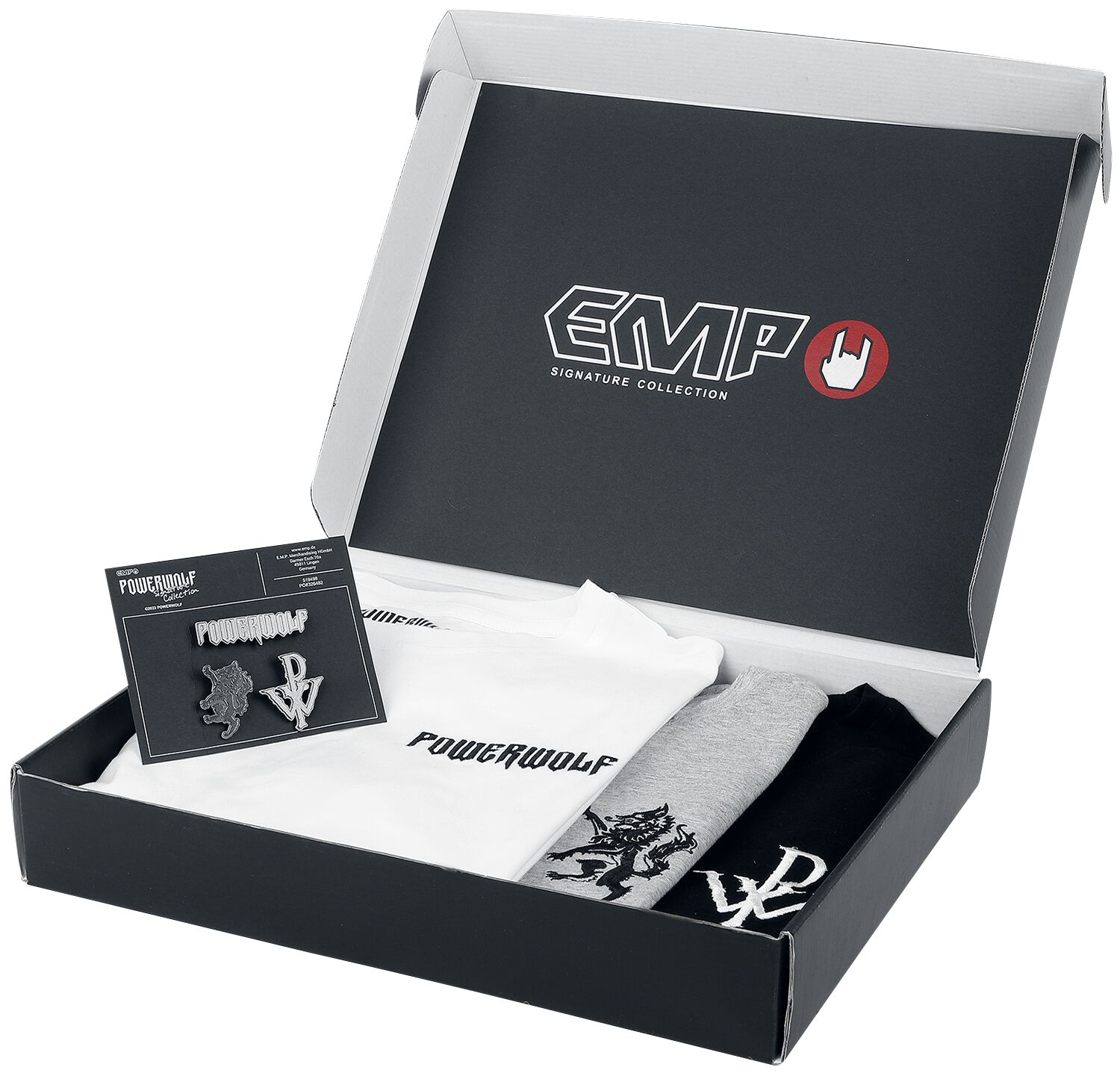 Powerwolf EMP Signature Collection T-Shirt schwarz grau weiß – 44.29% Rabatt Powerwolf EMP Signature Collection T-Shirt schwarz grau weiß – 44.29% Rabatt