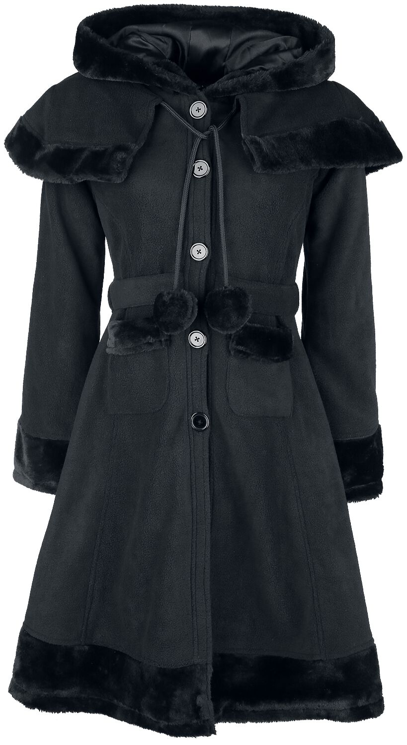 Levně Poizen Industries Kabát Hilda Dámský kabát černá