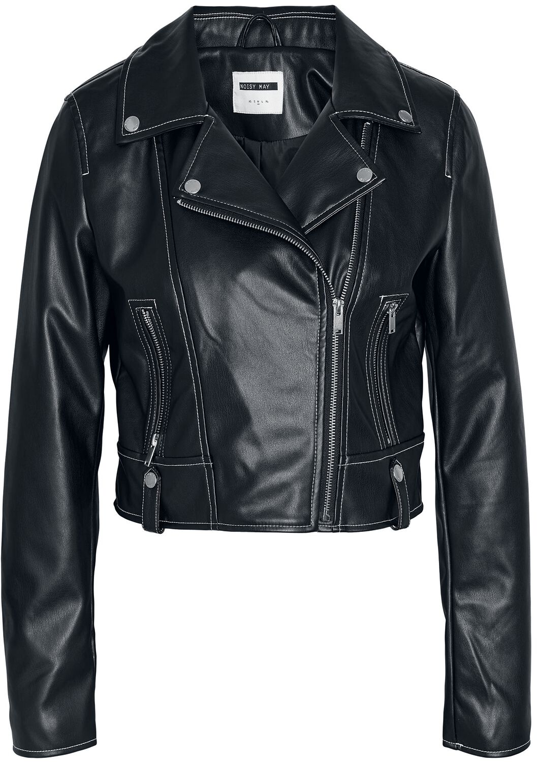 Image of Giacca in similpelle di Noisy May - NMLuke Paulina biker jacket - XS a S - Donna - nero