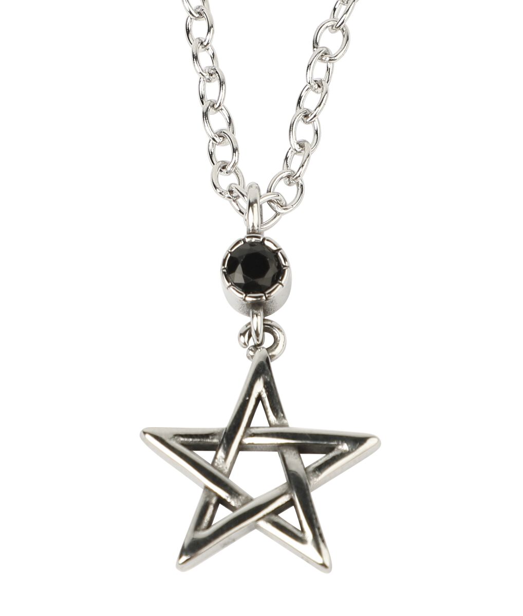 Levně etNox Pentagramm Náhrdelník - řetízek stríbrná