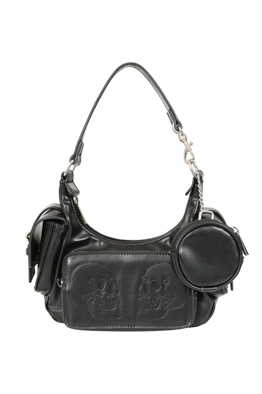 5059075498903 - Twin Terror Shoulder Bag Umhängetasche schwarz