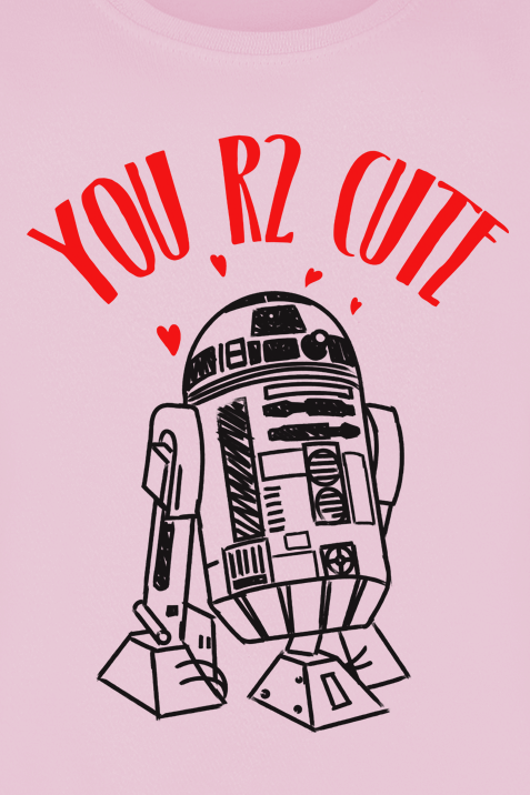 Star Wars You R2 Cute T-Shirt rosa