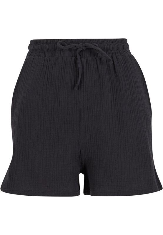 Shorts  di Urban Classics - Ladies Musselin Shorts - Donna - nero
