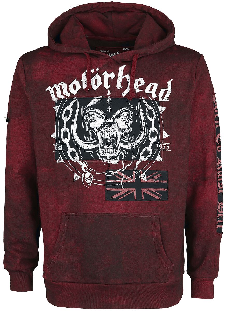 Image of Motörhead EMP Signature Collection Kapuzenpulli bordeaux