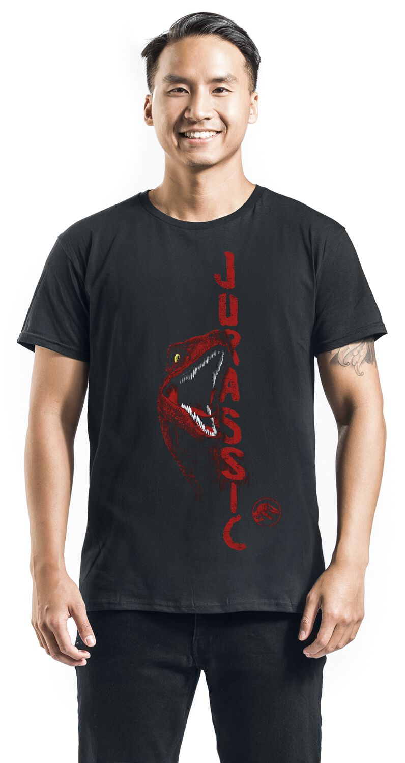 Jurassic World Velociraptor T-Shirt schwarz von Jurassic Park XV8441