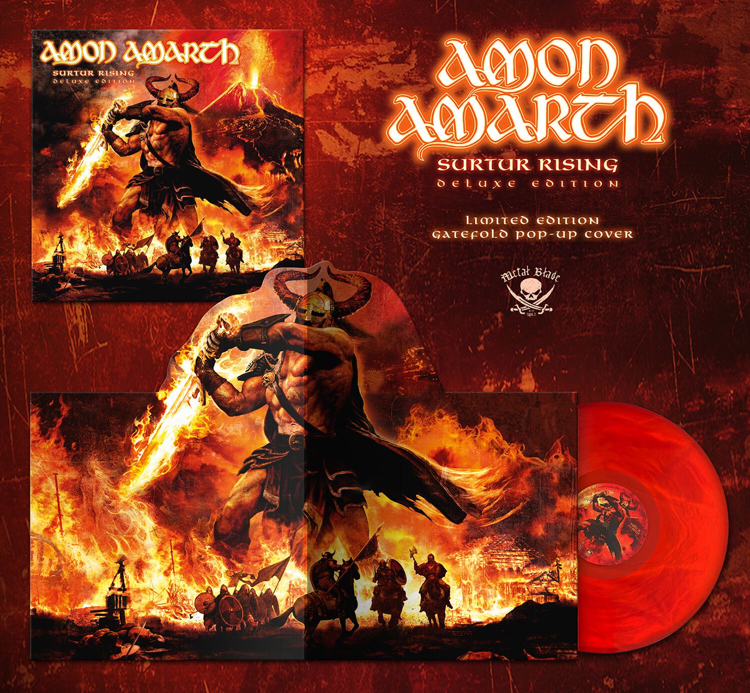 Levně Amon Amarth Surtur rising LP barevný