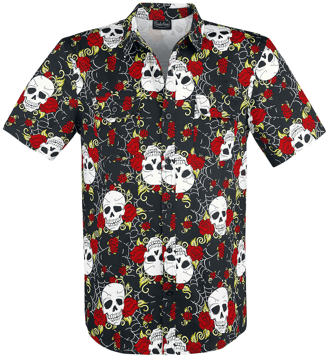 Jawbreaker - Skull - Kurzarmhemd - schwarz