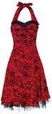 Red Flocking Long Dress, H&R London, Mittellanges Kleid